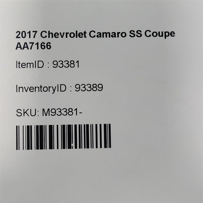 2017 Camaro Ss Complete Engine Lt1 Drop Out 6.2L Automatic Trans 97K Aa7166