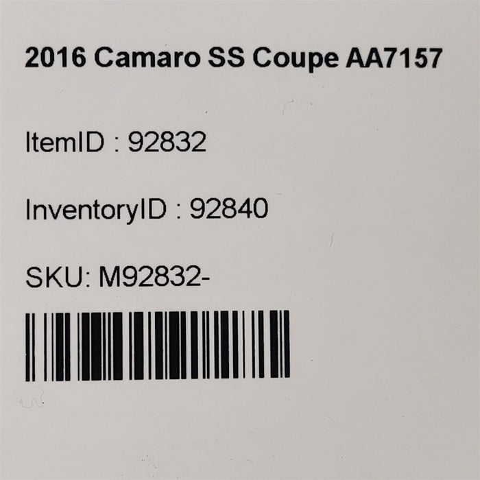 16-18 Camaro Ss Muffler Bi Mode Npp Active Exhaust Aa7157