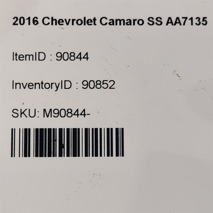 16-20 Camaro Ss Rear Differential Cradle Axle 3.73 Ratio Lt1 6.2Laa7135