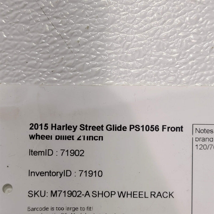 Warlock Front Billet 21" Wheel For 2015 Harley Street Glide PS1056