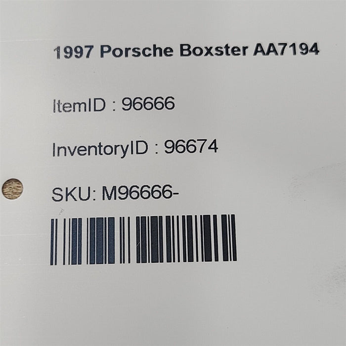 97-04 Porsche Boxster 986 Park Brake E-Brake Cable Bracket Equilizer Aa7194