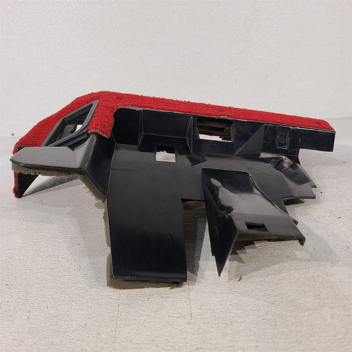 1990 Corvette C4 Driver Under Dash Carpeted Bolster Panel Hush Red AA7185