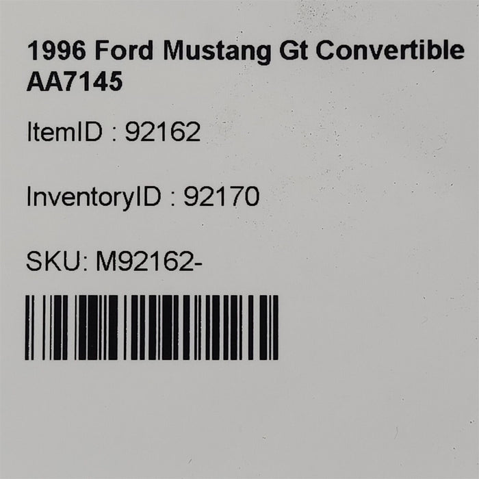 94-98 Mustang Convertible A Pillar Trim A-Pillar Exterior Trim Rh Lh Aa7145