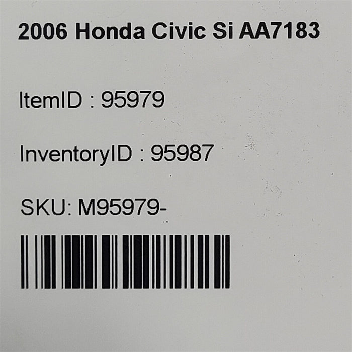 06-11 Honda Civic Si Coupe Rear Seat Belt Set AA7183