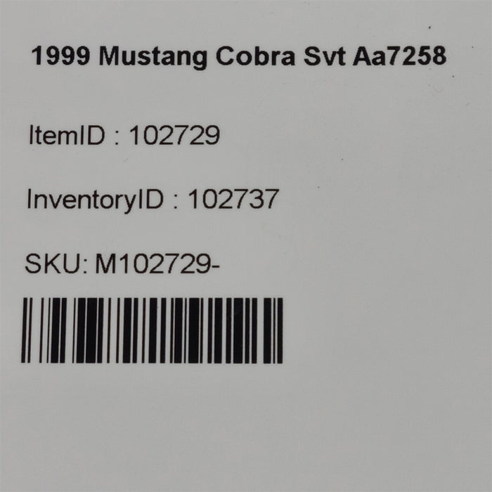 99-04 Mustang Cobra Svt Key Fob Remote Entry F8DB-15K601-BA Oem Aa7258