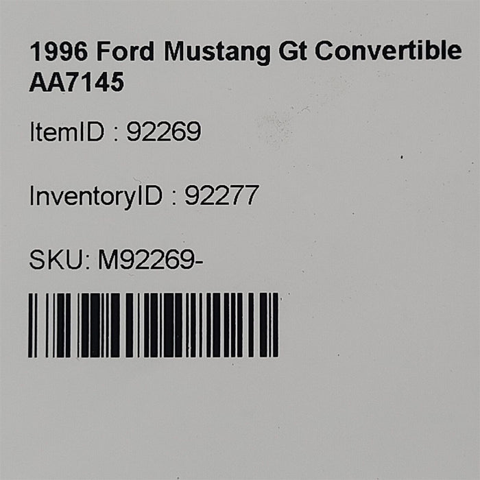 96-98 Mustang Gt Torque Converter Nut Set Nuts Aa7145