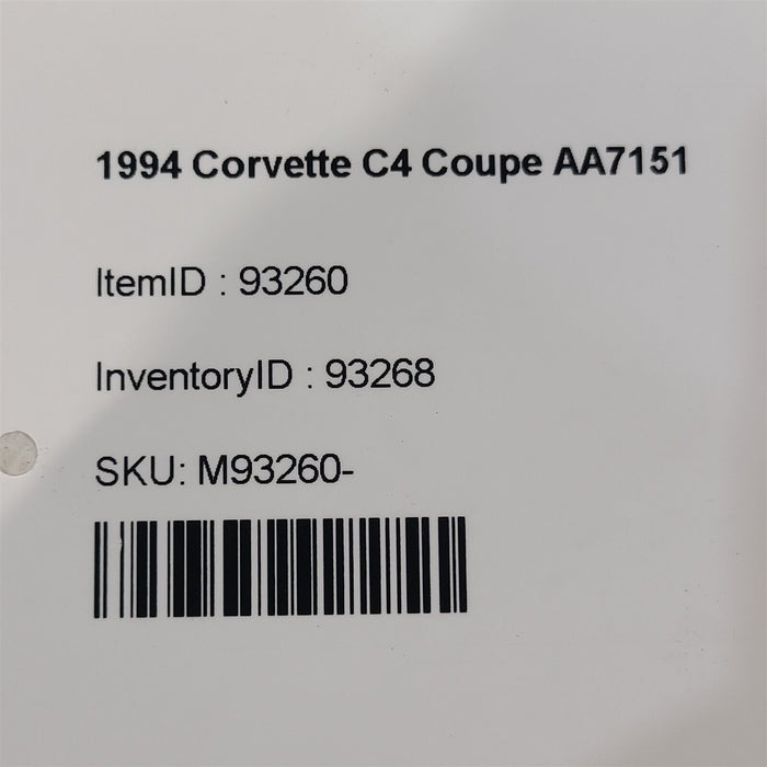 94-96 Corvette C4 Radiator Core Support Houisng Upper Lower Aa7151