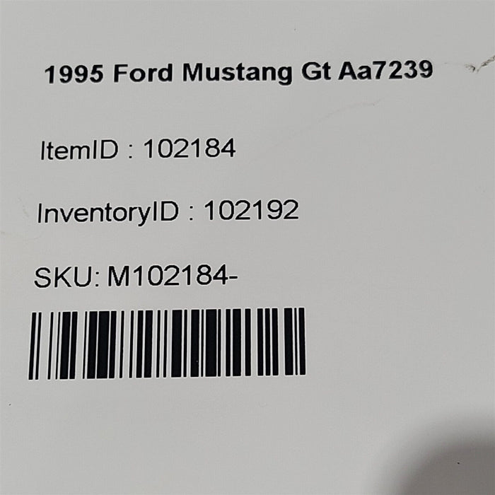94-95 Mustang Gt Rack & Pinion Steering Gear Aa7239