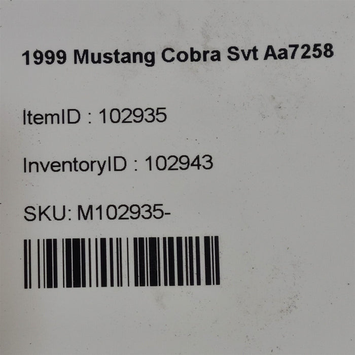 99-01 Mustang Cobra Fuel Vapor Purge Valve Emissions Purge Oem Aa7258