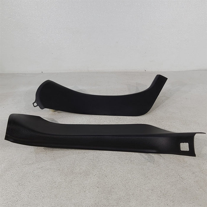 05-13 Corvette C6 Interior B Pillar Seat Belt Trim Covers Oem Ebony Aa7172