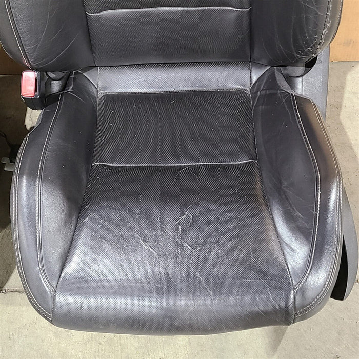 10-15 Camaro Ss Coupe Seats Front & Rear Set Black Leather Aa7238