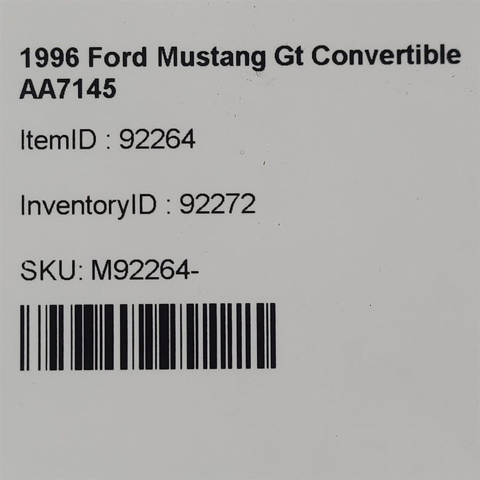 96-98 Mustang Gt Solinoid 4.6 Sohc Aa7145