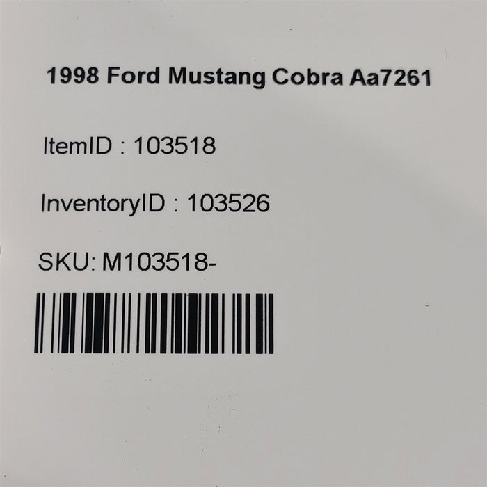 96-98 Mustang Cobra Air Conditioner Lines A/C Lines Accumulator Hoses Aa7261