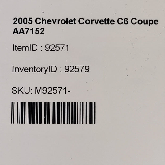 05-07 Corvette C6 Engine Oil Dip Stick With Tube 6.0 Ls2 Aa7152