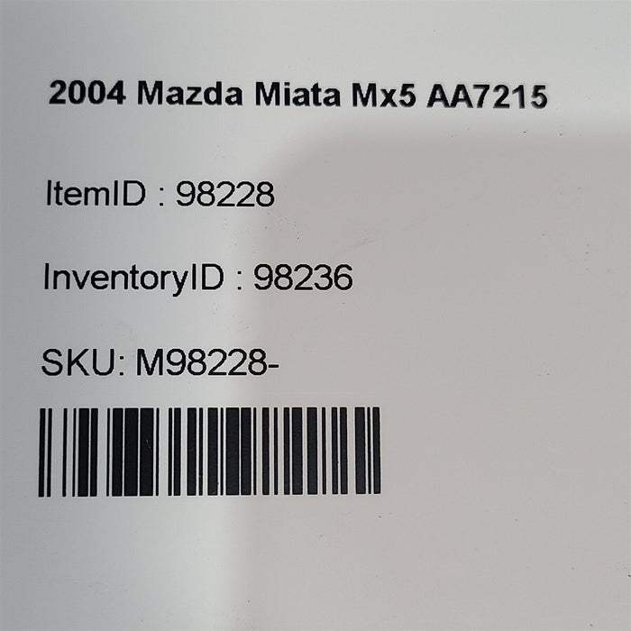 99-05 Miata Mx5 Manual Transmission Clutch & Flywheel Fly Wheel Assembly AA7215