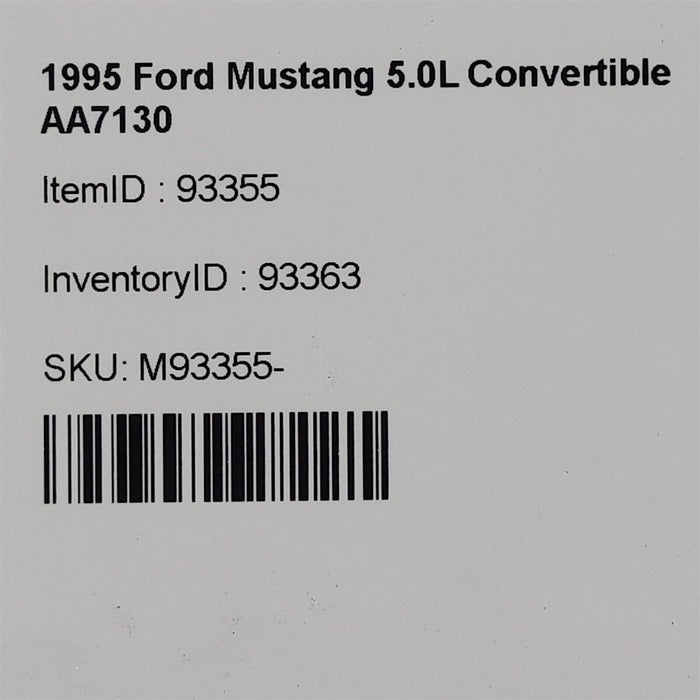 94-98 Mustang Gt Rear Suspension Coil Springs Pair Aa7130