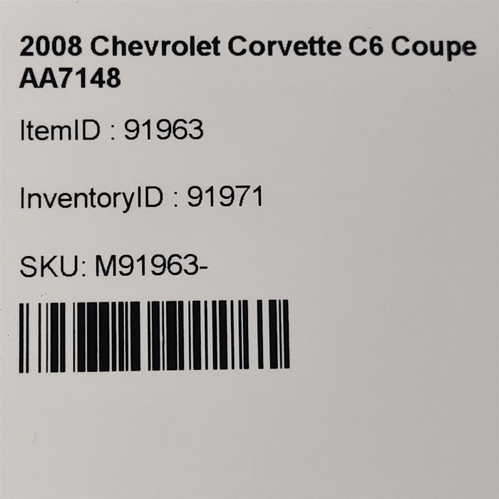 05-07 Corvette C6 Ls2 6.0 Coolant Cross Over Steam Pipe Aa7148