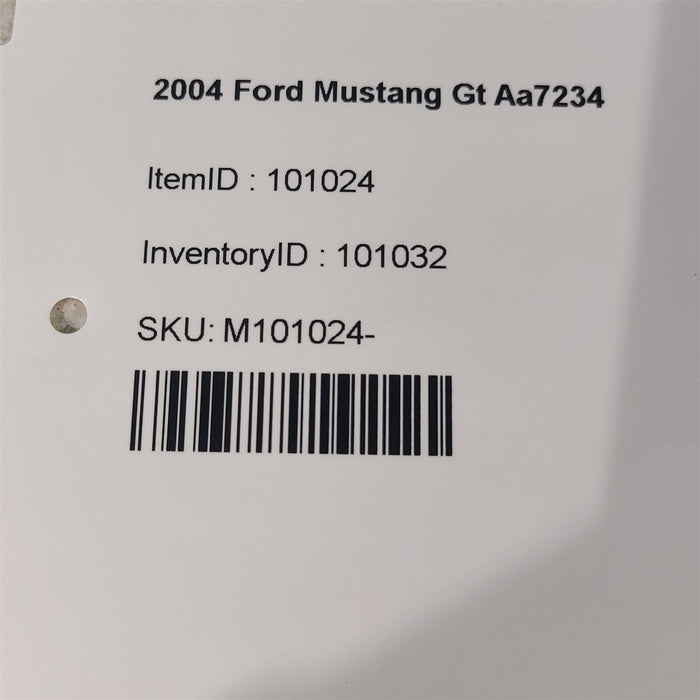 94-04 Ford Mustang Spare Tire & Jack Mounting Hardware Anchor Aa7234