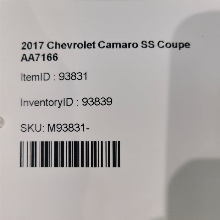 2017 Camaro Ss Bcm Body Control Module Aa7166