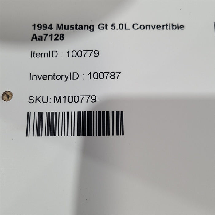 94-95 Mustang 5.0 Engine Block Plate Inspection Shield Manual Trans AA7218