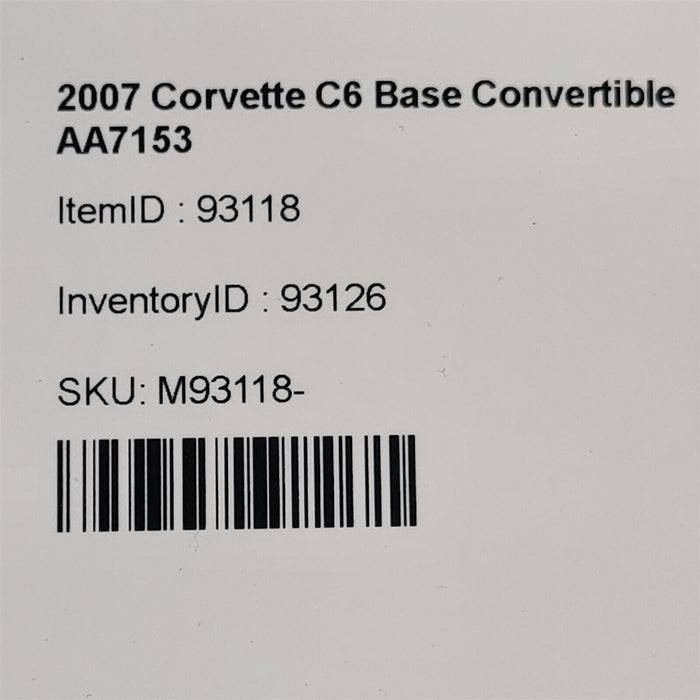 06-07 Corvette C6 Seats Sport Seat Set Light Cashmere See Note Aa7153
