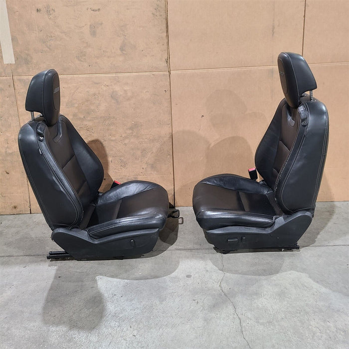 10-15 Camaro Ss Coupe Seats Front & Rear Set Black Leather Aa7238