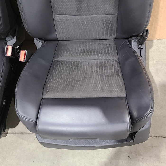 16-19 Cadillac ATS-V Front & Rear Seats Rear Seat Set Black Suede Leather Aa7272