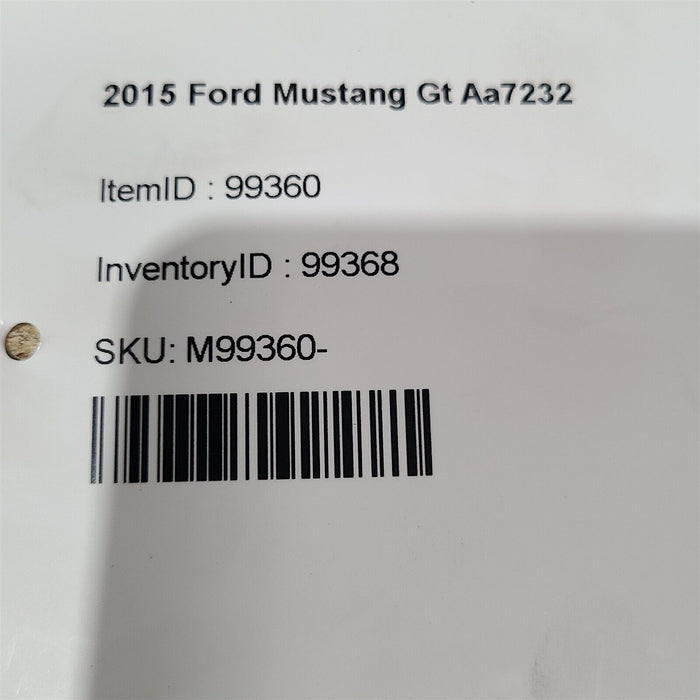 2015 Mustang Gt Coyote Engine Motor Swap Manual Trans 5.0L 59K Aa7232 SEE NOTE