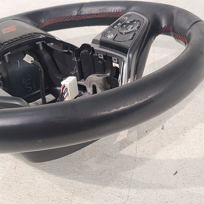 17-20 Honda Civic Si Honda Civic Si Steering Wheel Oem Black Leather AA7219