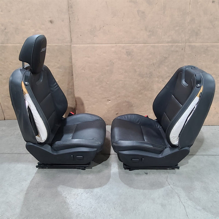 10-15 Camaro Ss Coupe Seats Front & Rear Set Black Leather Note Aa7240