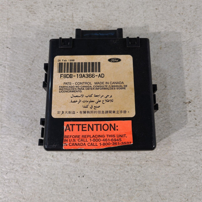 96-98 Mustang Anti Theft Control Pats Module F8DB-19A366-AD Oem Aa7261