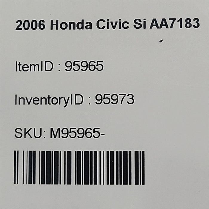 06-11 Honda Civic Si Coupe Interior Kick Trim Panel Set Plastics Lh Rh AA7183