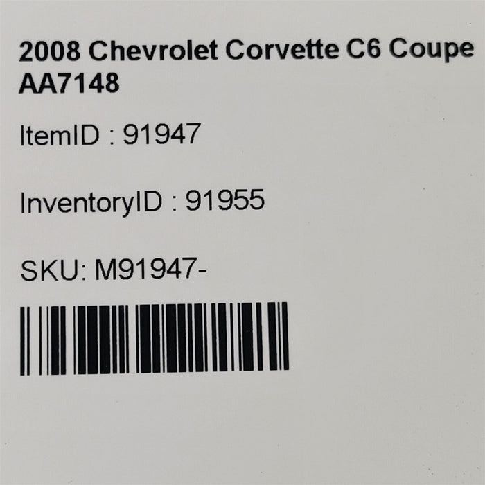 05-13 Corvette C6 Coolant Tank Bottle Reservoir Oem 2005-2013 Aa7148