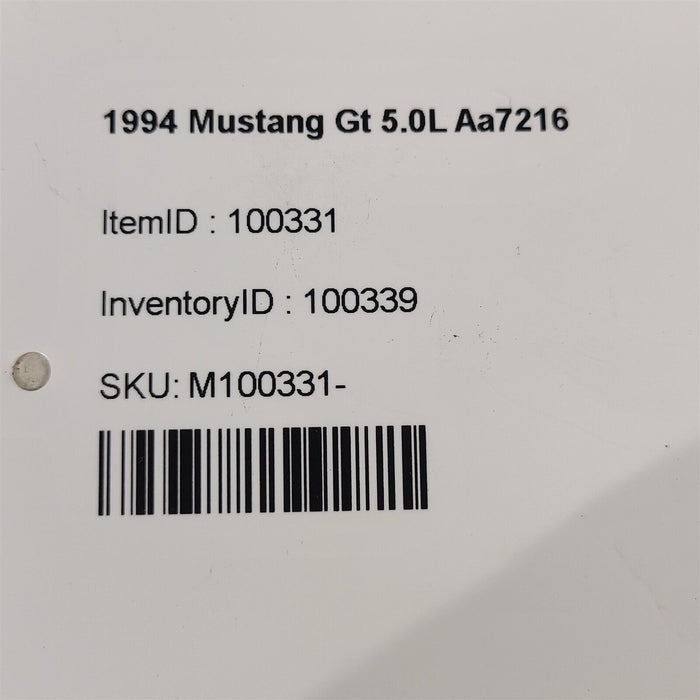 94-95 Mustang Gt Smog Air Injection 5.0L Tubes Smog Pump Hoses Diverter Aa7126