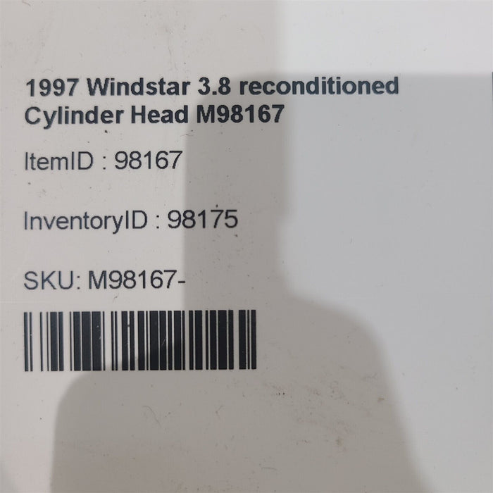 94-04 Windstar 3.8 reconditioned Cylinder Head M98167