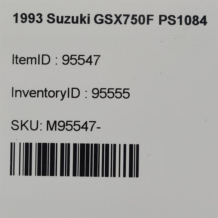 1993 Suzuki GSX750F Katana Front Brake Hose With Distribution Block PS1084