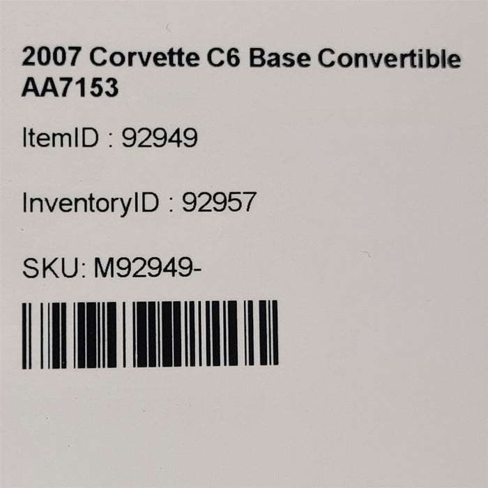 06-07 Corvette C6 6L80E Automatic Transmission Torque Converter Aa7153