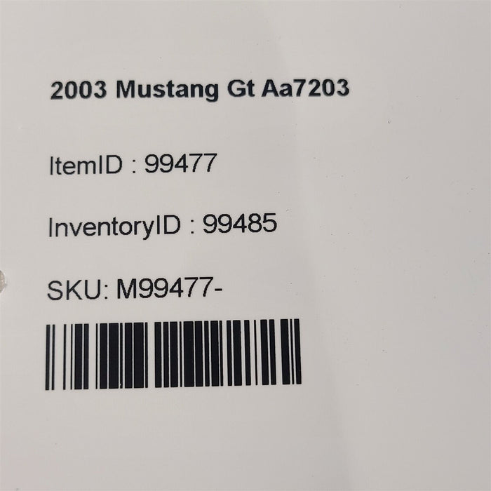 94-04 Mustang Coupe Trunk Latch Striker Cover Panel Aa7203