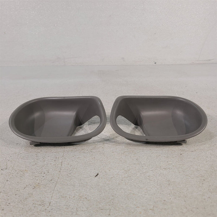 94-04 Mustang Interior Door Handle Release Trim Bezels Cups Grey Aa7210