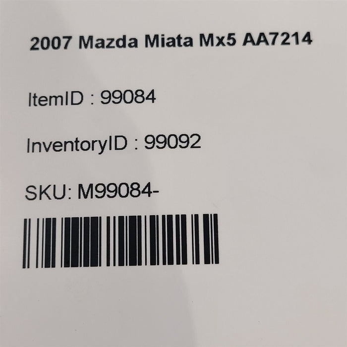 06-08 Mazda Miata Mx-5 Hvac Controls Radio Bezel AA7214