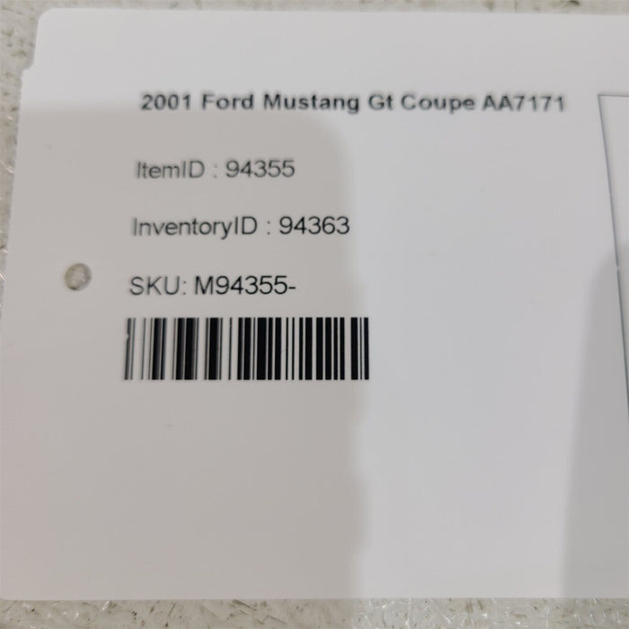01-04 Mustang Gt Manual Shift Bezel Trim Console Shifter Boot Aa7171