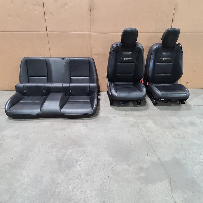 2012 Camaro Ss Coupe Seats Front Rear Set Black Leather 45Th Anniversary Aa7159