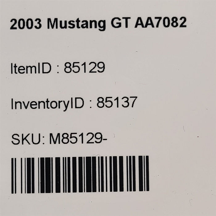 03-04 Mustang GT Airbag Module Air bag AA7082