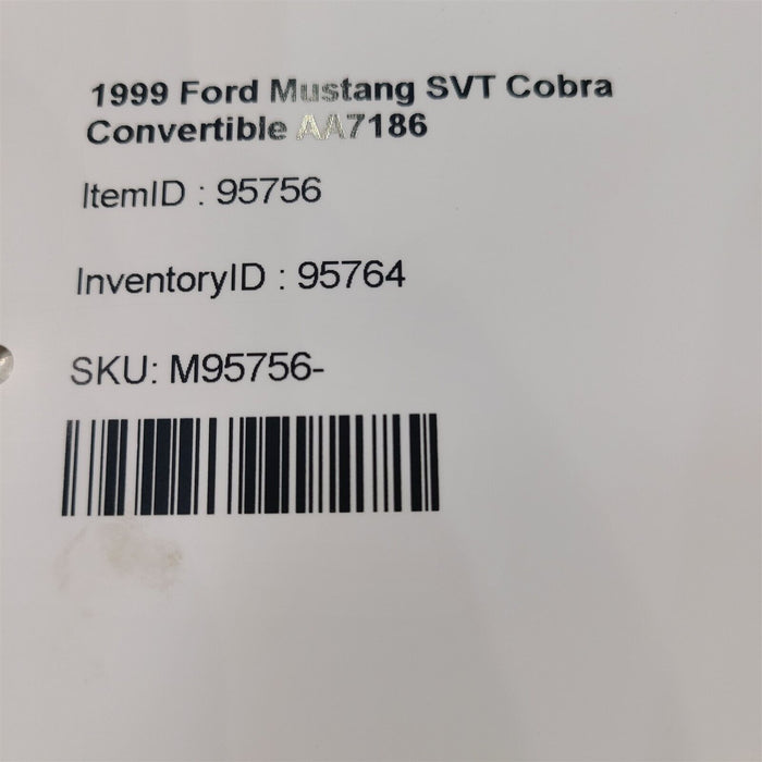 94-04 Mustang Gt Cobra V6 Front Cross Member K Frame Bolts W/ Clip Aa7186