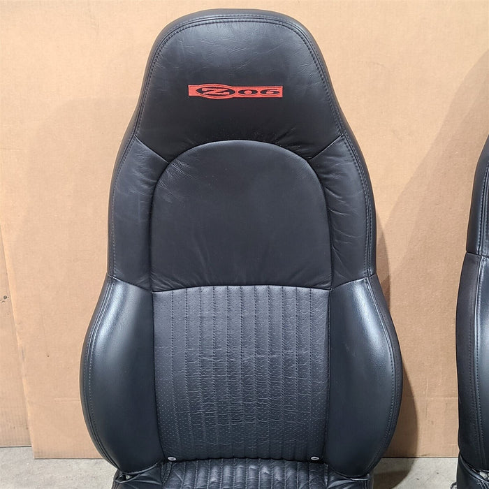 97-00 Corvette C5 Standard Seats Black Oem Seat Set Aa7244