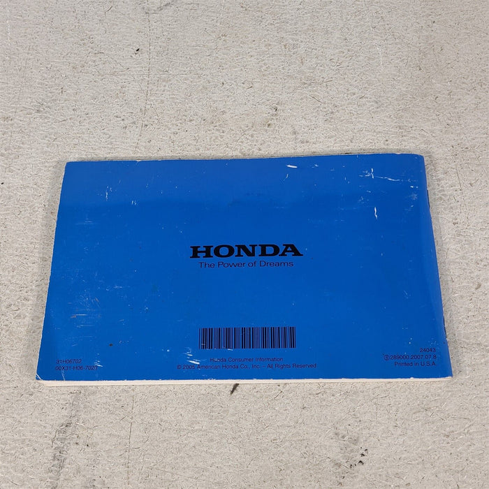 2008 Honda Civic SI Coupe Owners Manual Book Booklet Set Aa7264