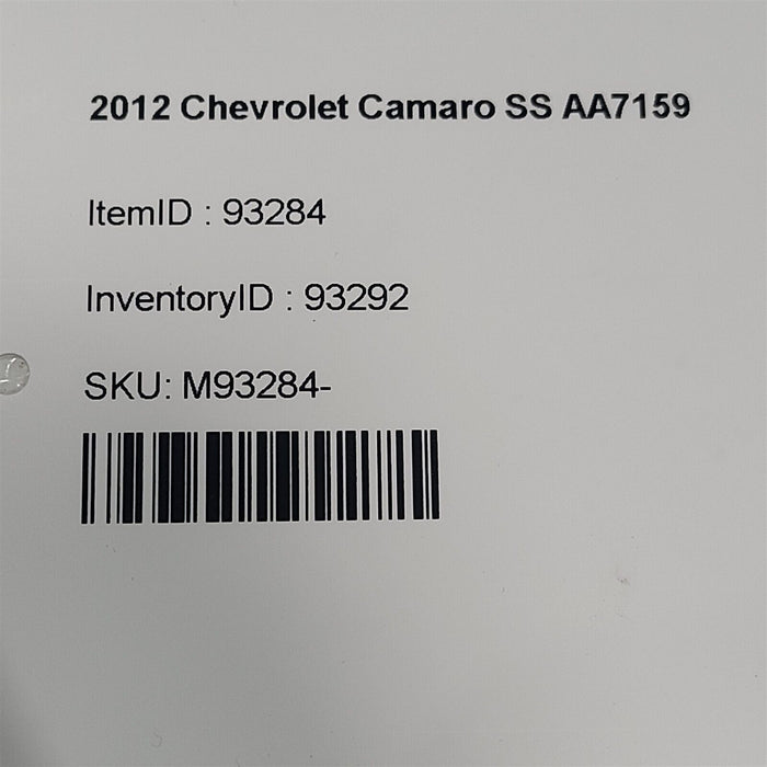 10-15 Camaro Ss Passenger Door Coupe With Glass Window Regulator Oem Rh Aa7159