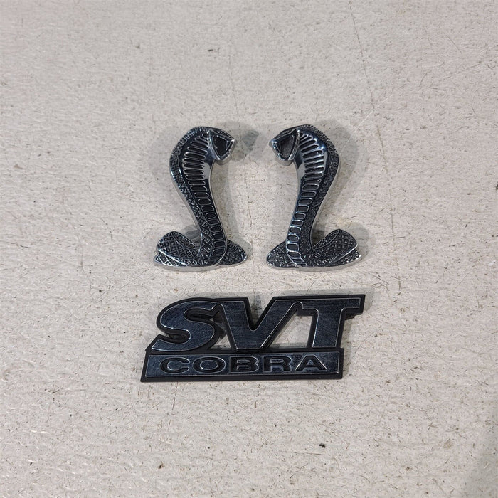 99-04 Mustang Gt Cobra Emblems Svt Badge Badges Aa7231