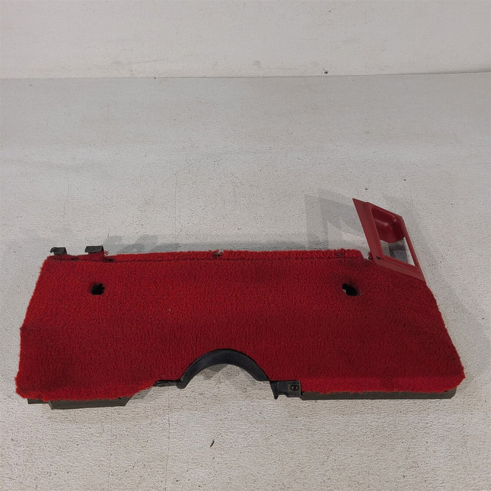 84-89 Corvette C4 Driver Under Dash Carpeted Bolster Panel Hush Red AA7204