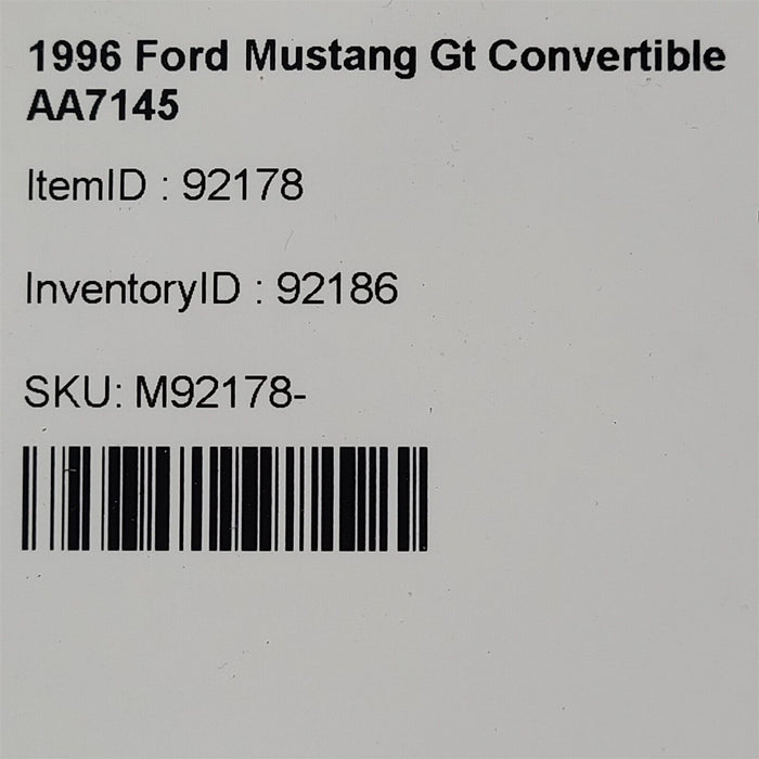 94-98 Ford Mustang Steering Column Bezel Trim Cover Shroud Aa7145